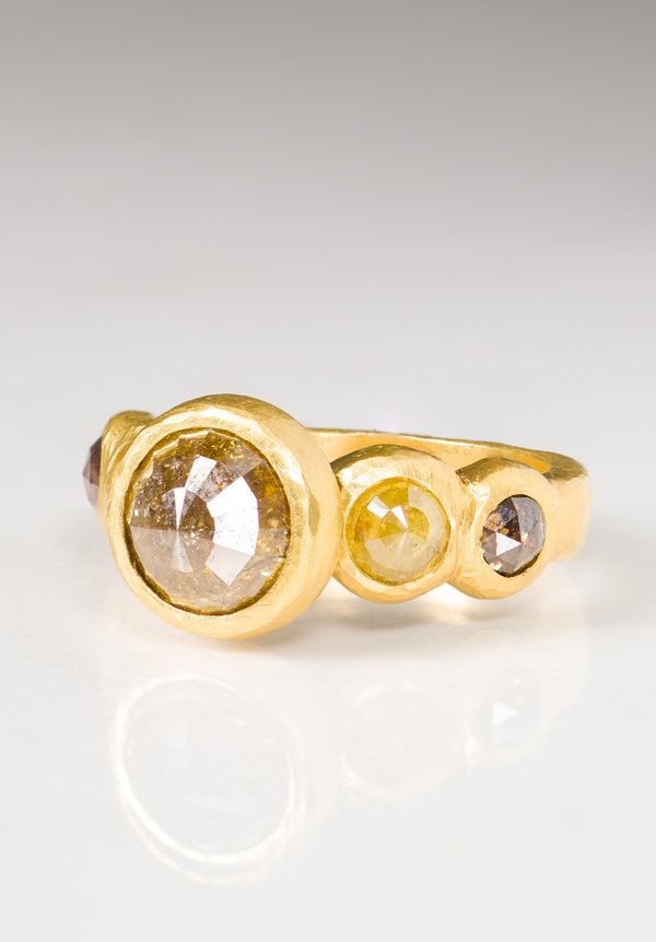 Karen Melfi 22K, Whisky Diamond Ring	