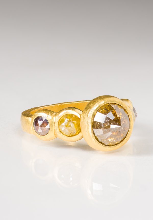 Karen Melfi 22K, Whisky Diamond Ring	