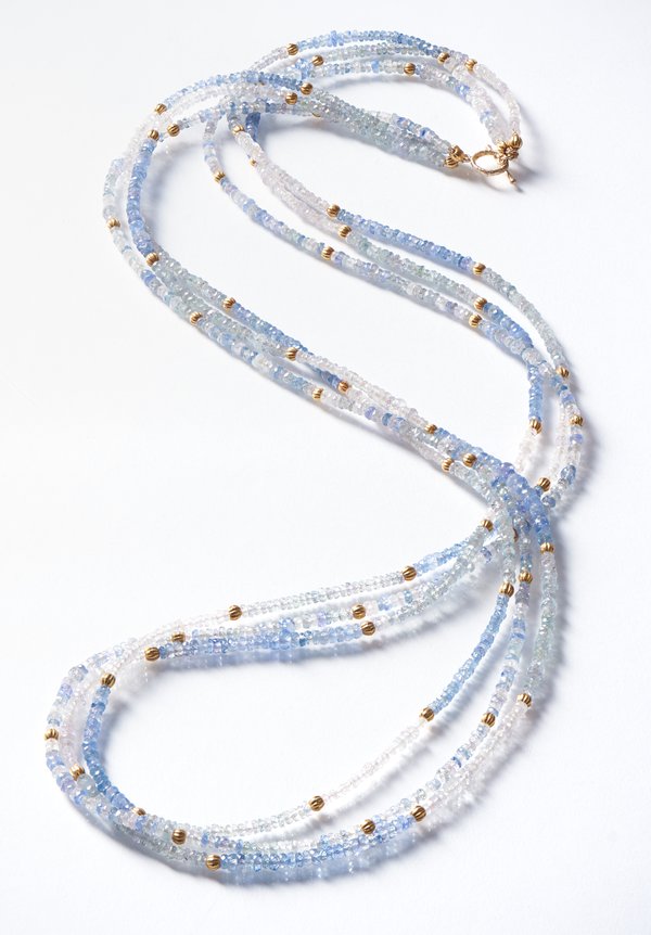 Greig Porter 18K, Sapphire Triple Strand Necklace	