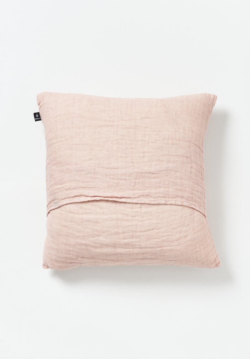 Himla Linen Hannelin Square Pillow in Pink