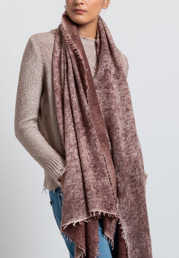 Avant Toi Cashmere Felted Stained Scarf in Brick | Santa Fe Dry Goods ...