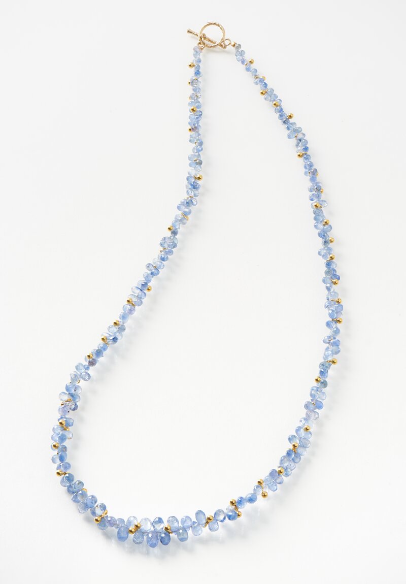 Greig Porter 18K, Briolette Sapphire Necklace	