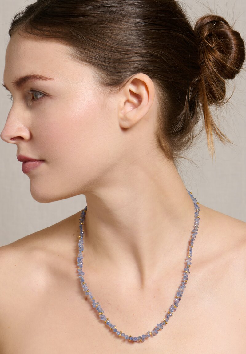 Greig Porter 18K, Briolette Sapphire Necklace	