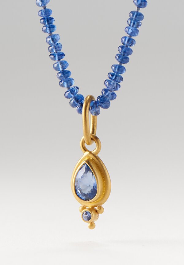 Denise Betesh 22K, Blue Sapphire Pendant	