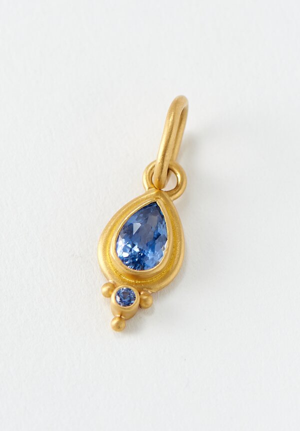 Denise Betesh 22K, Blue Sapphire Pendant	