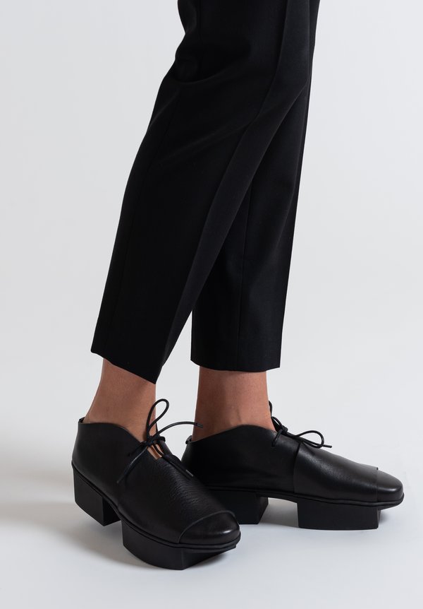 Trippen Deck Shoe in Black	