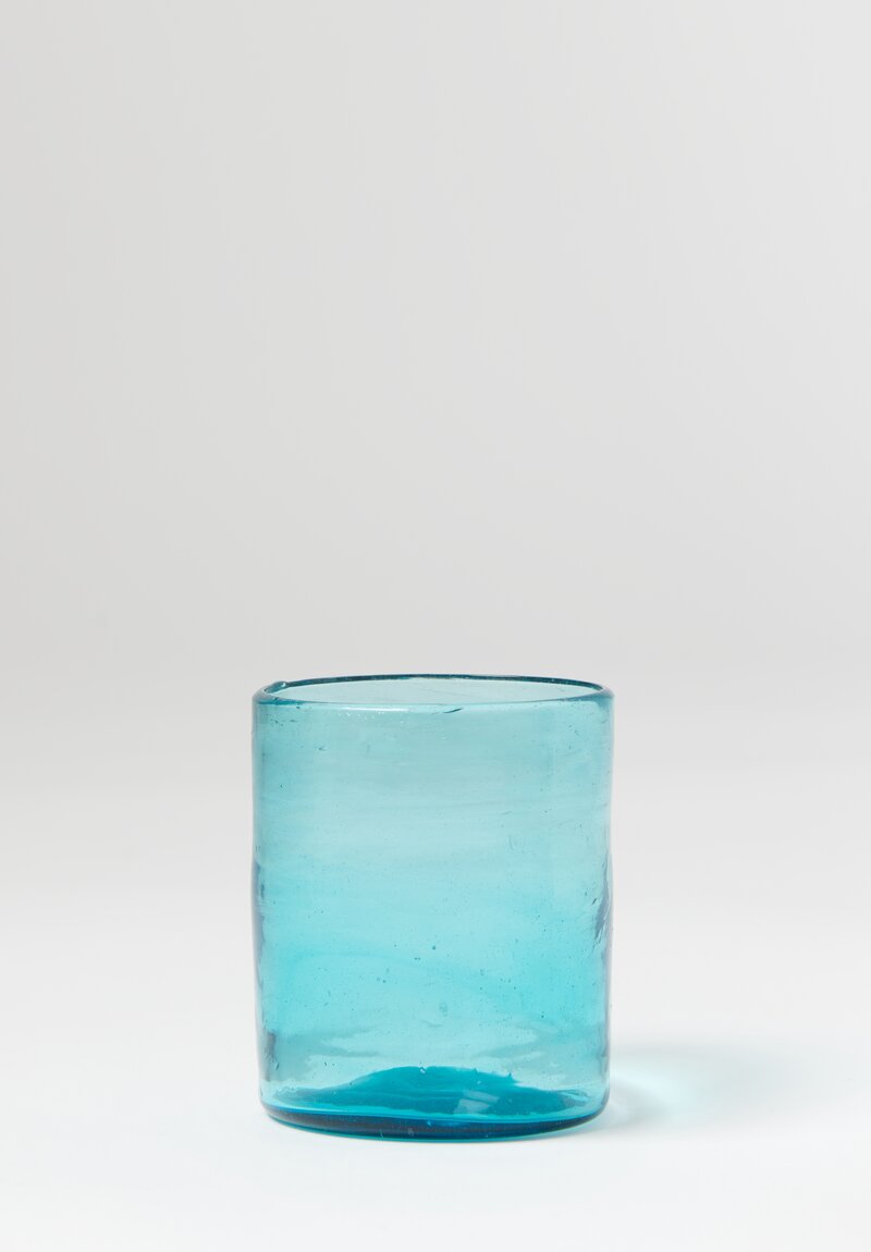 Handblown Glass in Turquoise	
