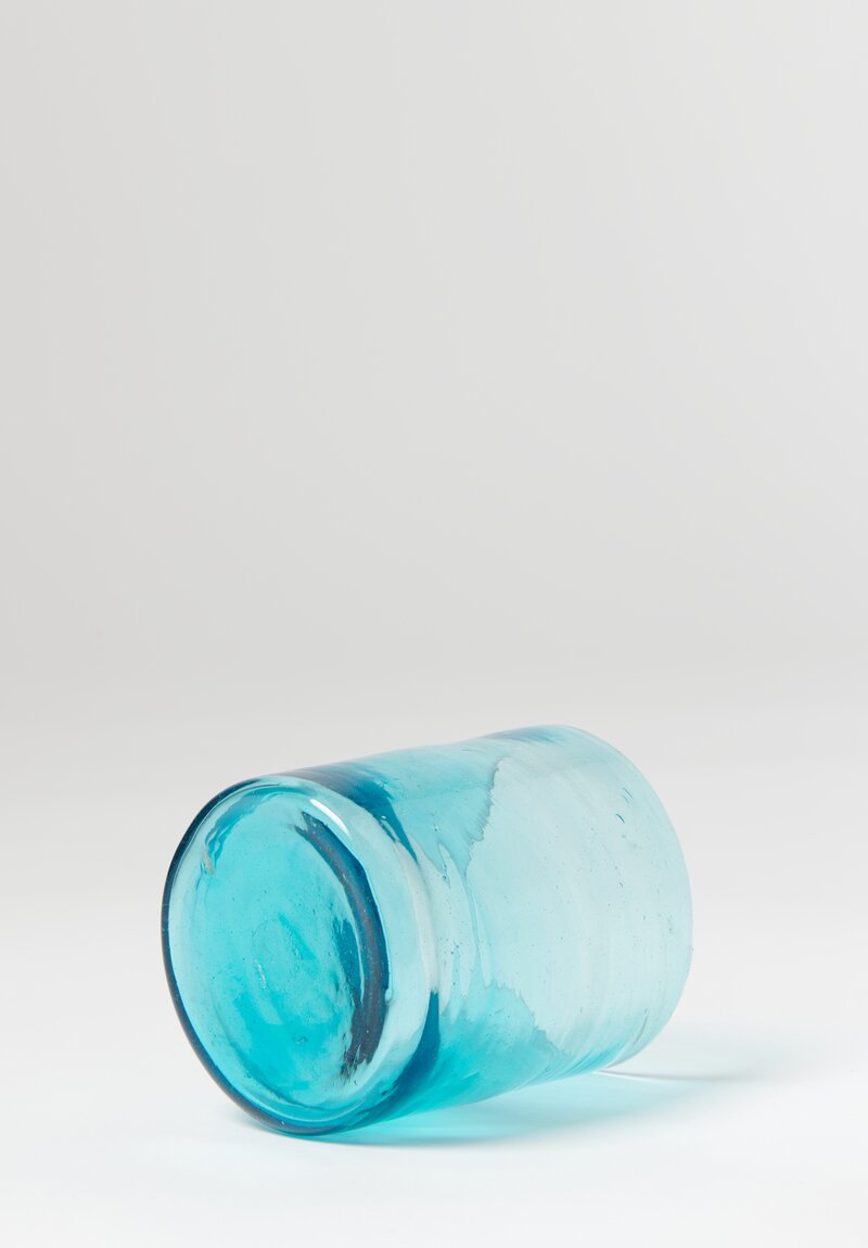 Handblown Glass in Turquoise	