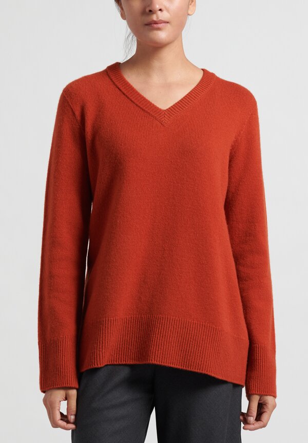 The Row Elaine Sweater in Rust Santa Fe Dry Goods . Workshop