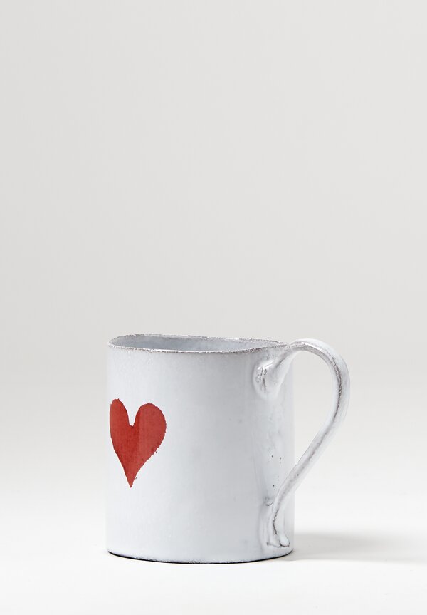 Astier de Villatte John Derian Heart Mug in White