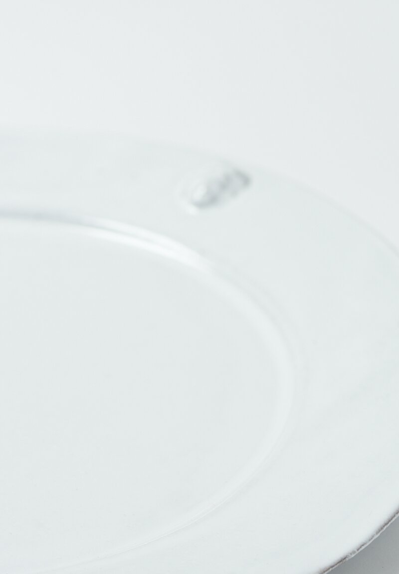 Astier de Villatte Large Alexandre Dinner Plate in White	