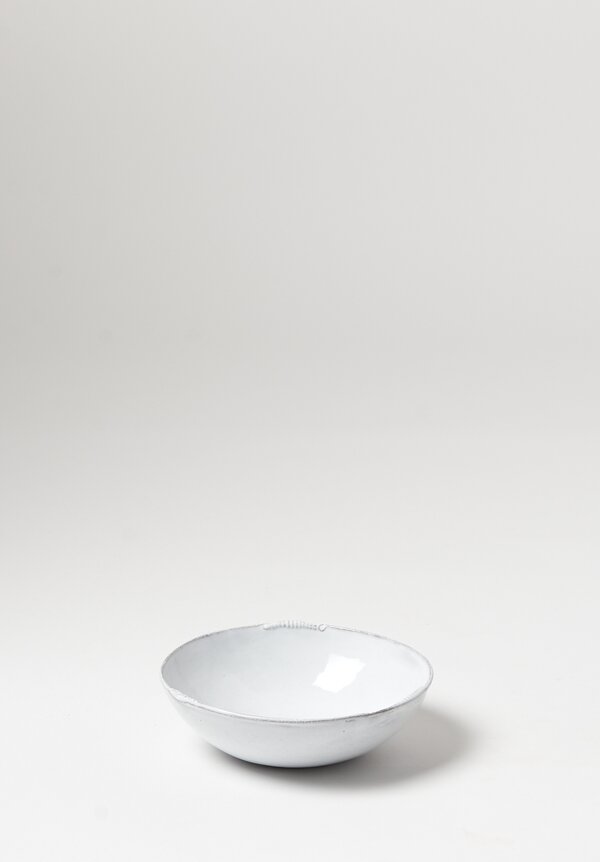 Astier de Villatte Neptune Small Soup Plate in White	