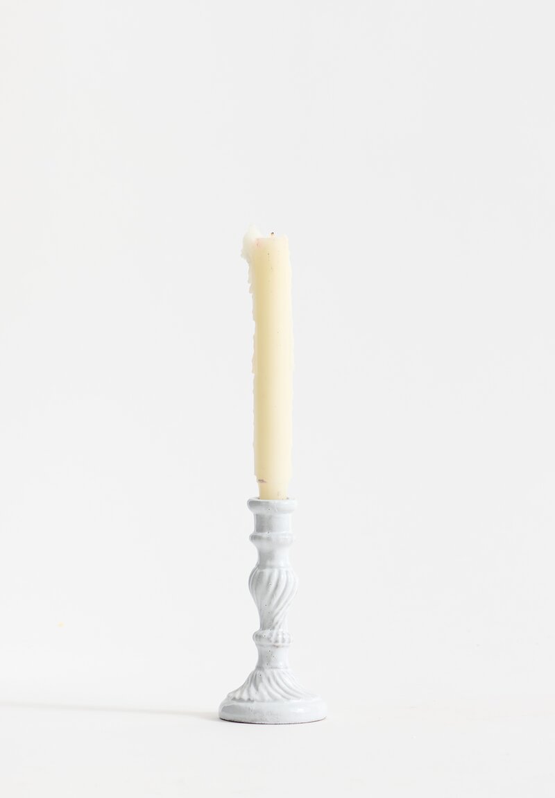 Astier de Villatte Peggy Small Candlestick in White	
