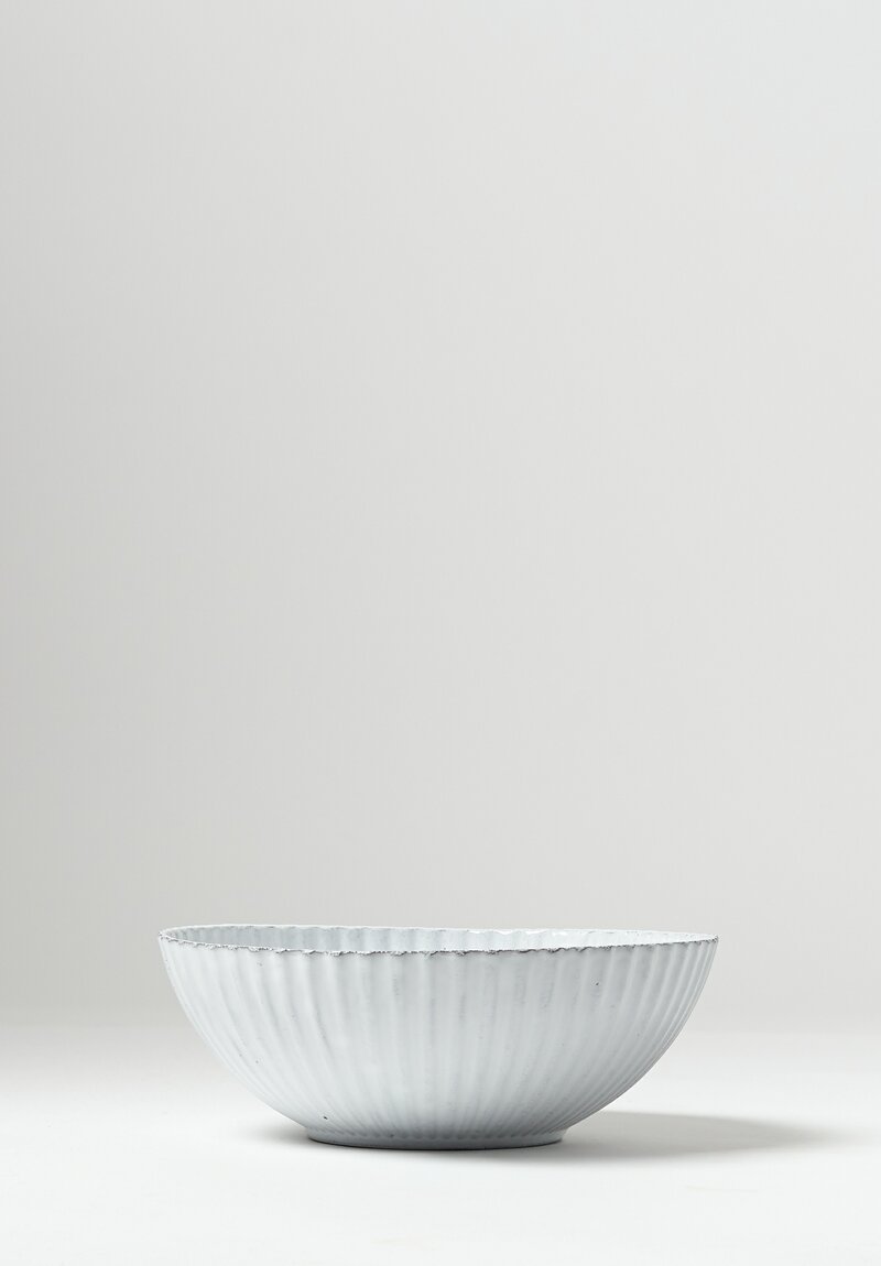 Astier de Villatte Large Petulla Salad Bowl in White | Santa Fe