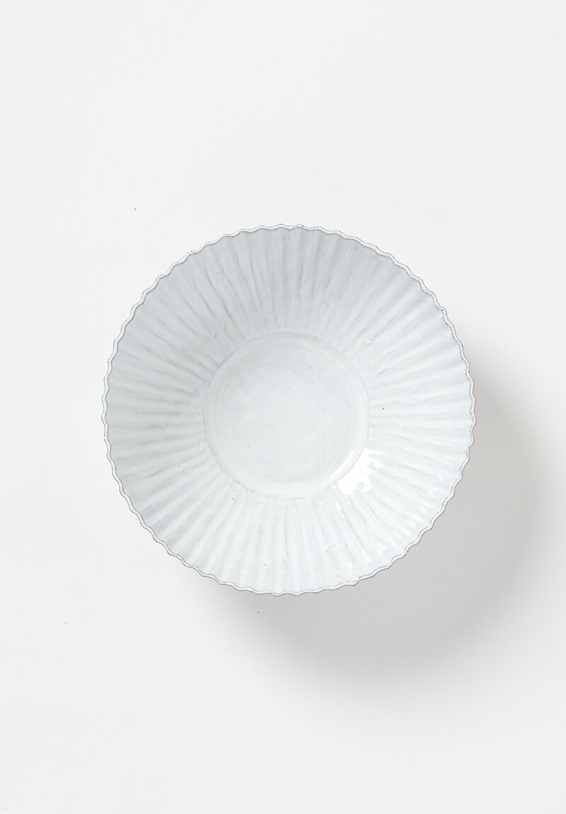 Astier de Villatte Large Petulla Salad Bowl in White	