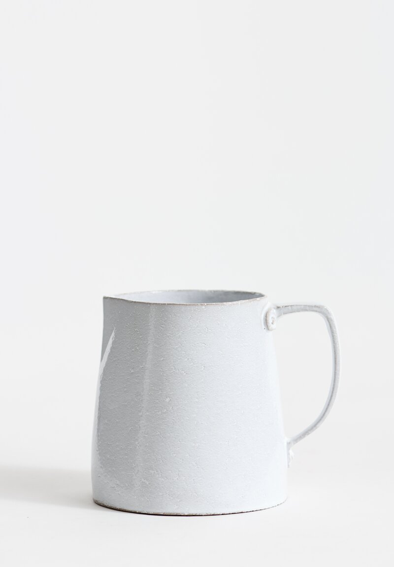 Astier de Villatte Rivet Pitcher in White	