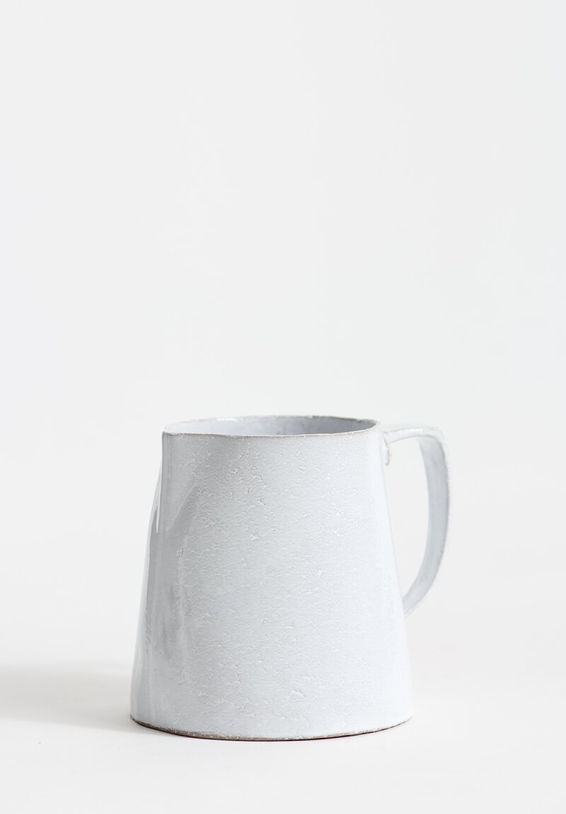 Astier de Villatte Rivet Pitcher in White	