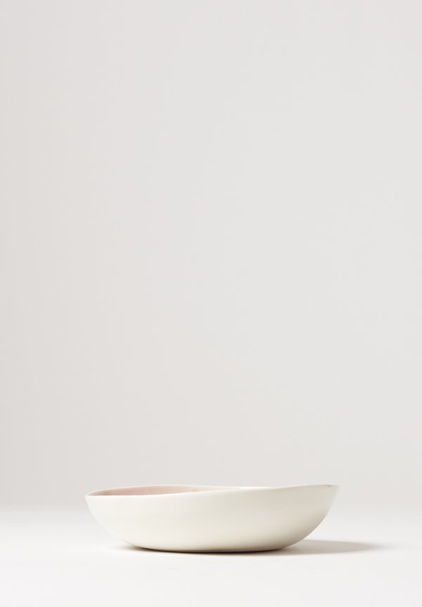 Bertozzi Brush Interior Shallow Porcelain Bowl in Anguria	