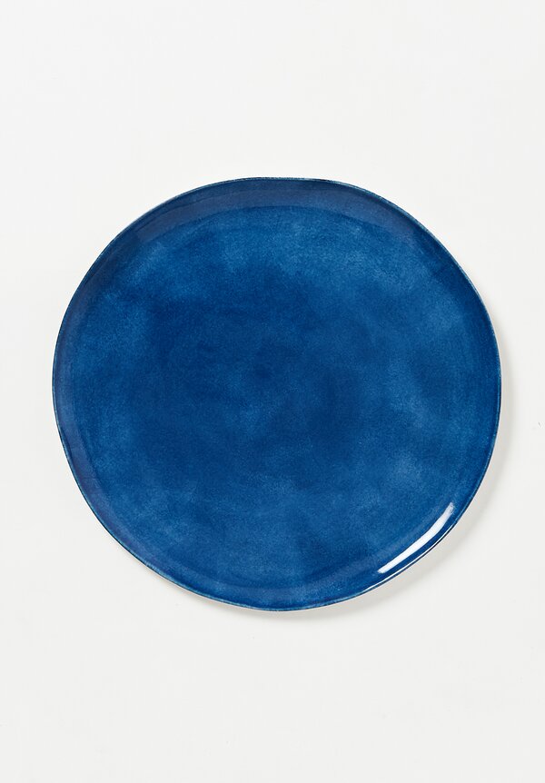 Bertozzi Solid Painted Large Dinner Plate in Blue