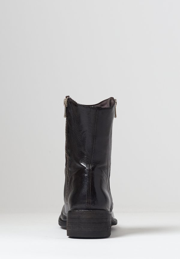 Officine Creative Lison Ignis Ankle Boot in Dark Brown	