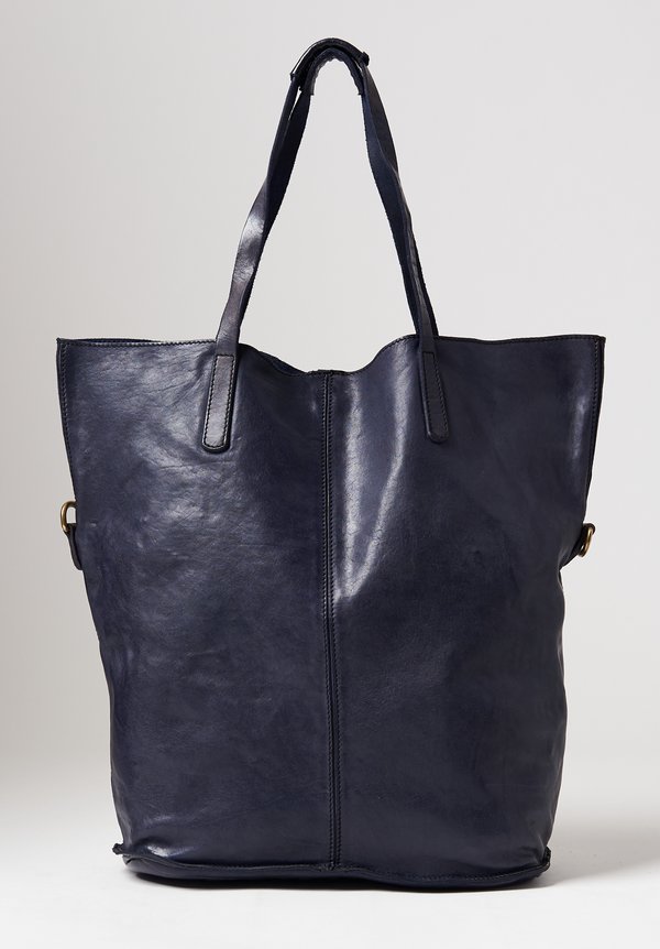 Campomaggi Large Shopping Tote in Blue	