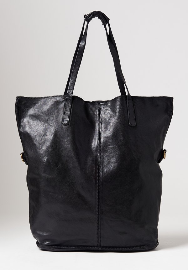Campomaggi Large Shopping Tote in Black	