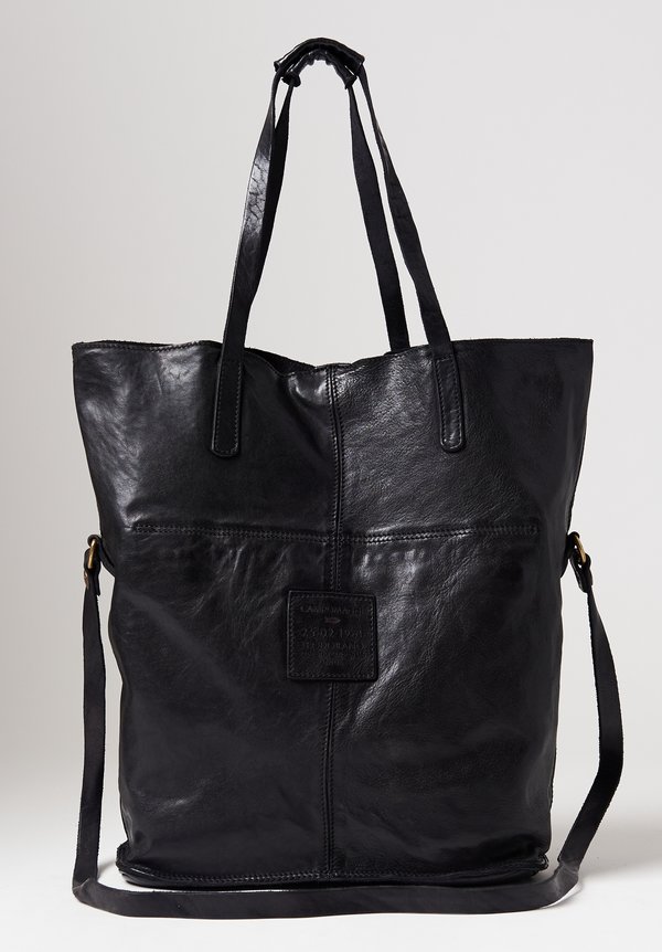 Campomaggi Large Shopping Tote in Black	