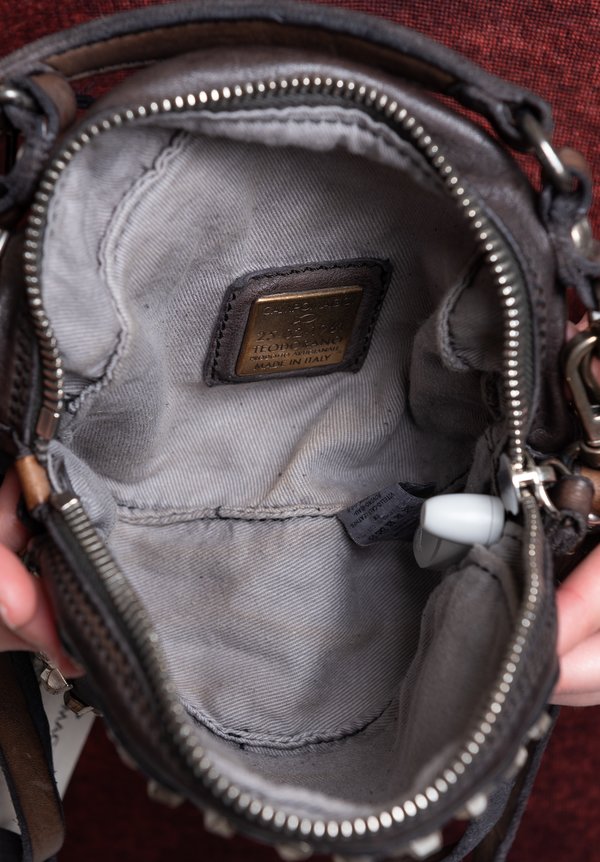 Campomaggi Studded Leather Bowling Bag