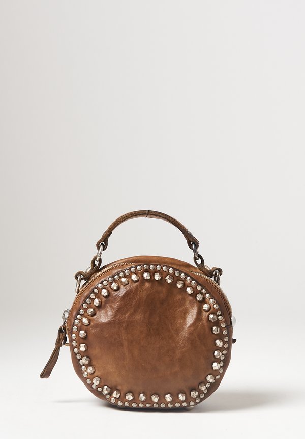 Campomaggi Small Studded Bowling Bag in Military	