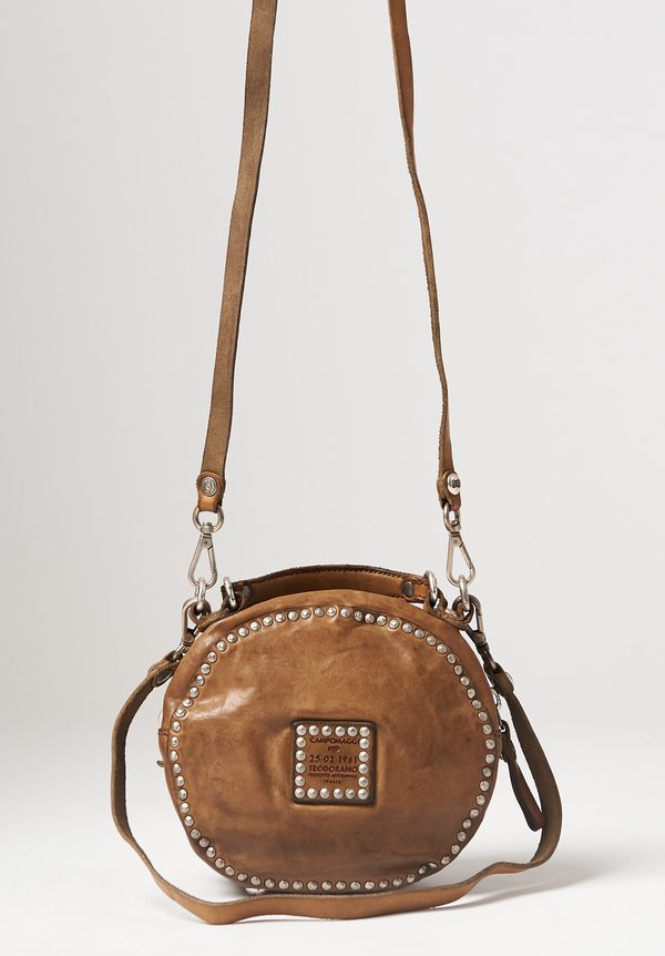 Campomaggi Small Studded Bowling Bag in Military	