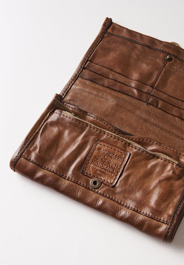 Campomaggi Leather Wallet in Military	
