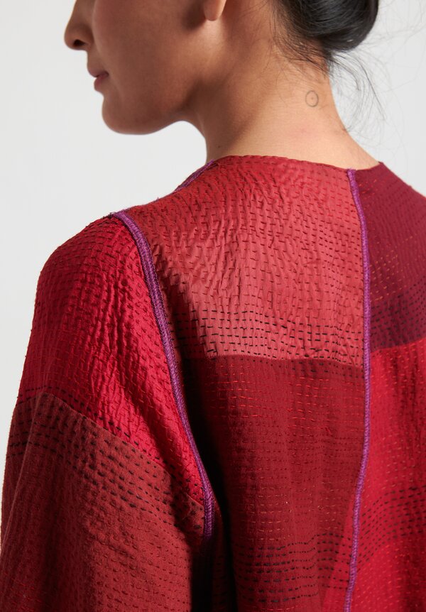 Mieko Mintz 2-Layer Jaipur Bell Shape Jacket in Red | Santa Fe Dry ...