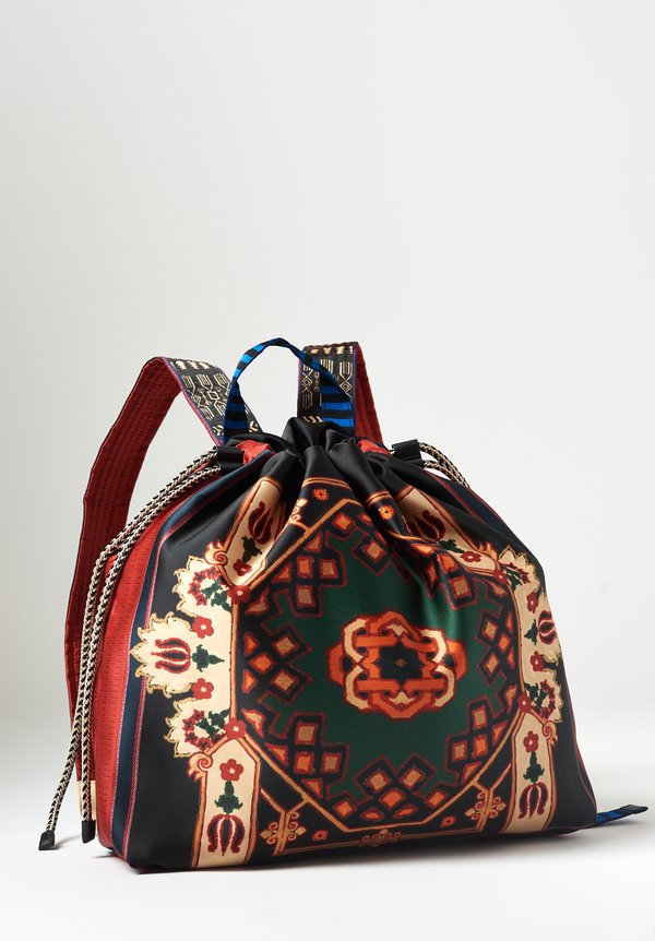 Etro Geometric Print Drawstring Backpack	
