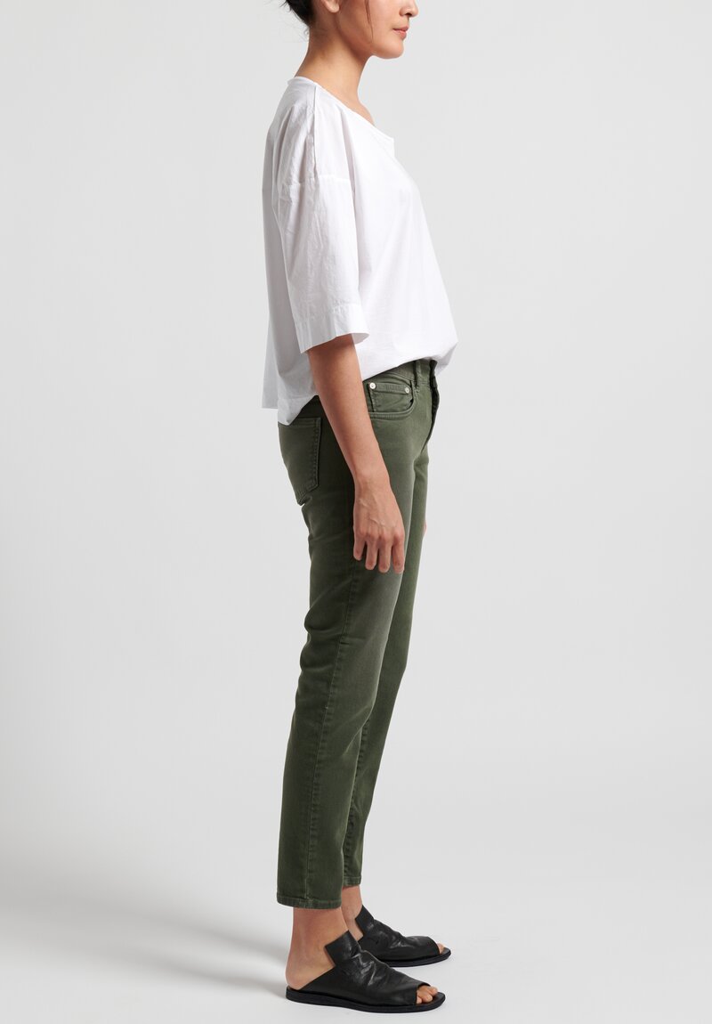 Closed Baker Cropped Narrow Jeans in Caper Green