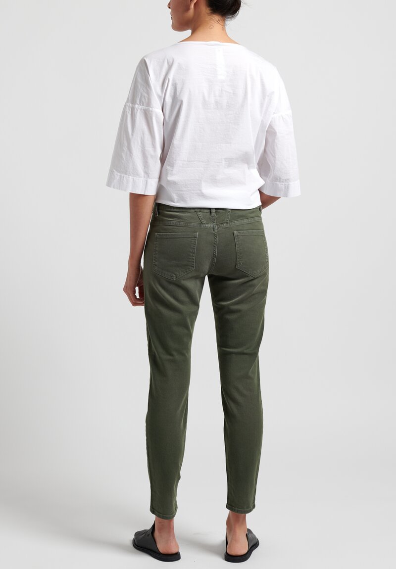 Closed Baker Cropped Narrow Jeans in Caper Green
