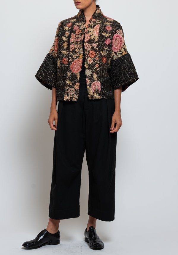 By Walid Piano Shawl Cassie Jacket in Pink/ Black	