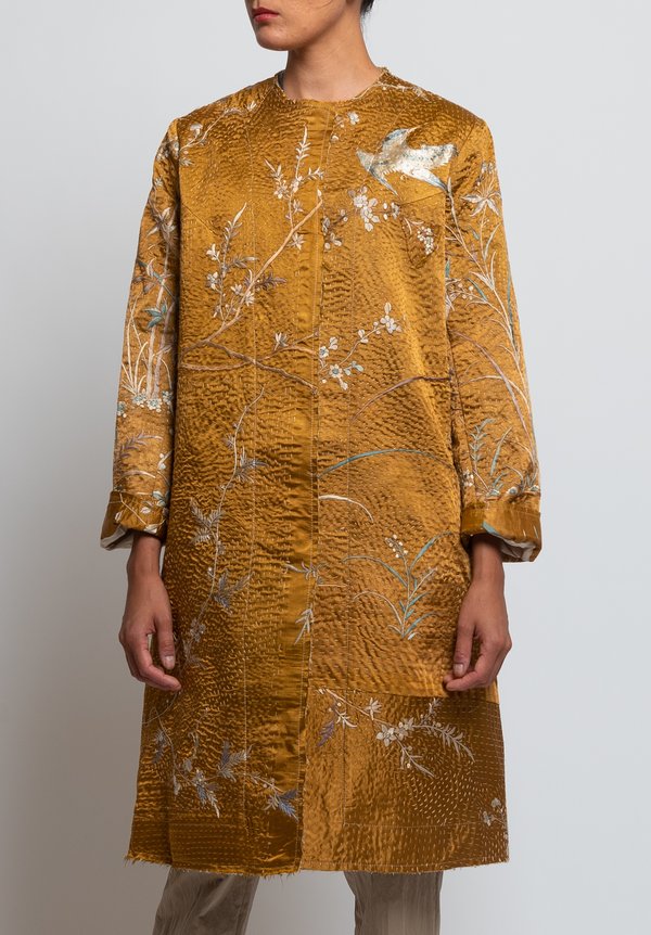 By Walid Chinese Panel Tanita Coat in Caramel	