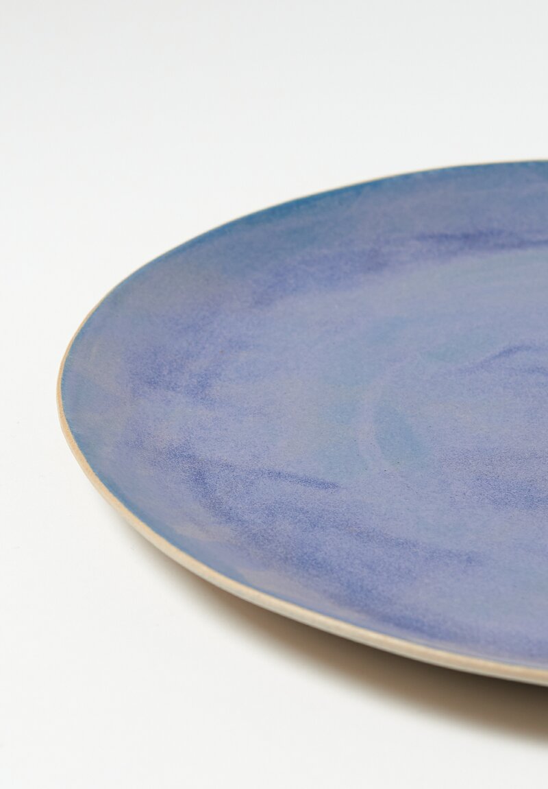 Laurie Goldstein Large Ceramic Dinner Plate in Blue	