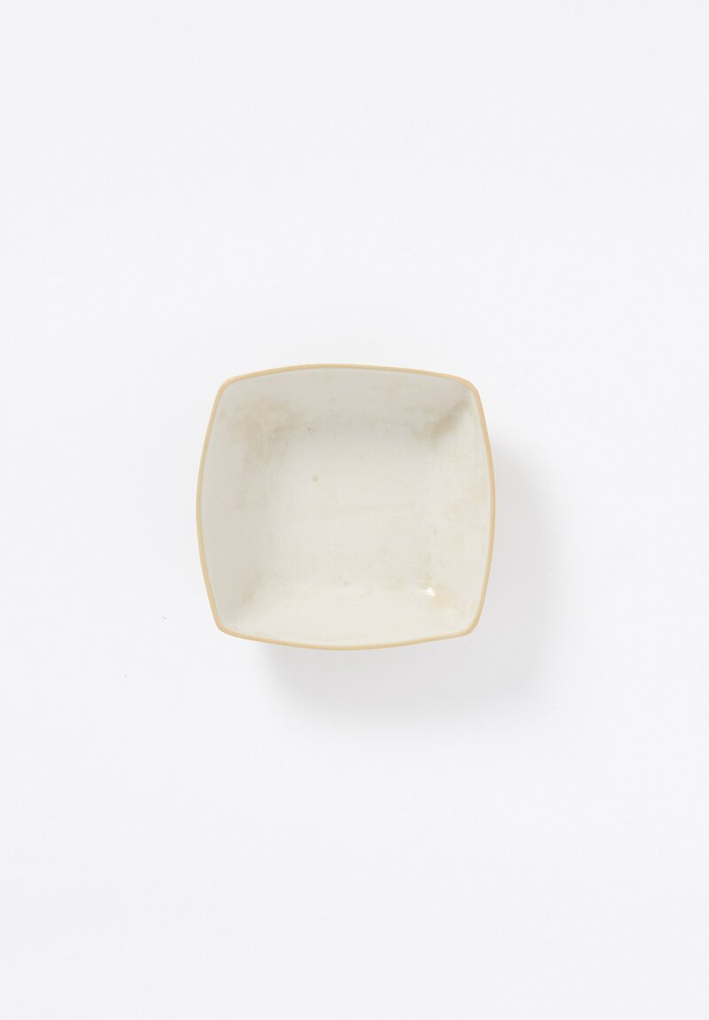 Laurie Goldstein Ceramic Square Bowl in White	