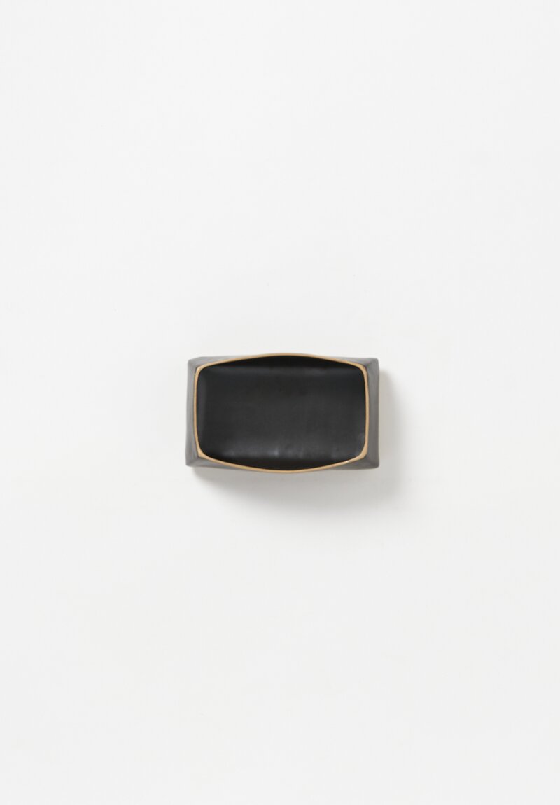 Laurie Goldstein Small Rectangular Bowl in Black	