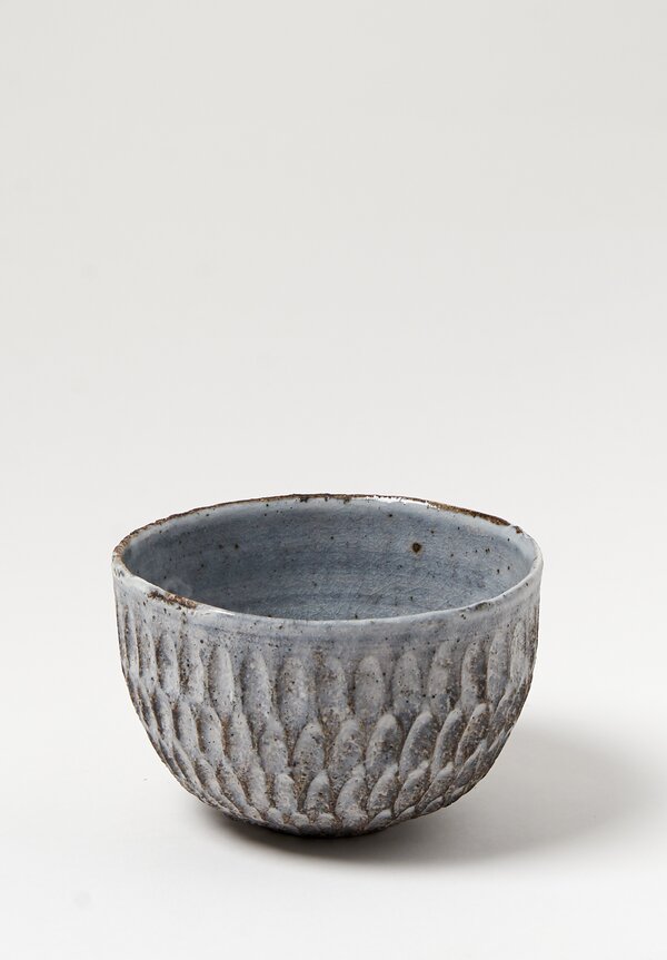 Akiko Hirai Ceramic Dry Kohiko Flower Petal Cereal Bowl in Grey	