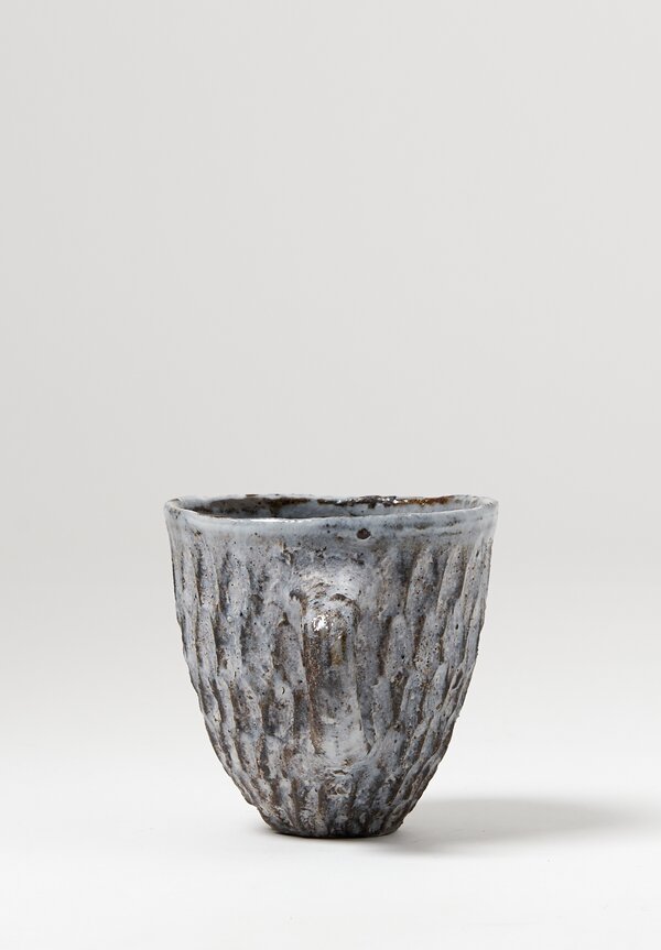 Akiko Hirai Ceramic Dry Kohiko Flower Petal Mug in Grey	