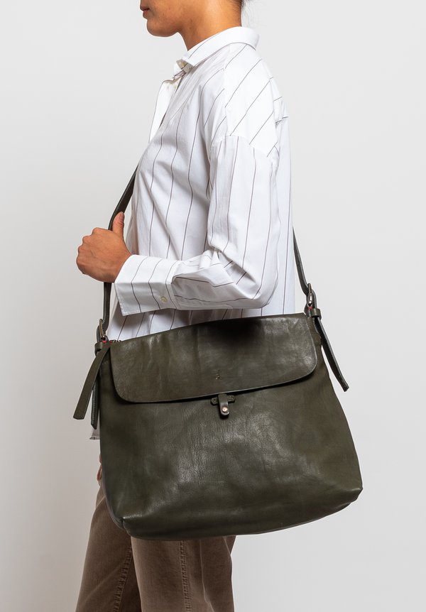 Massimo Palomba Eliza Tibet Shoulder Bag in Olive	