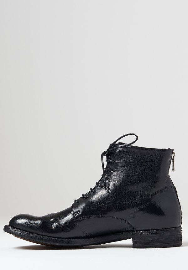 Officine Creative Lexikon Ignis Lace-Up Boot in Nero | Santa Fe Dry ...