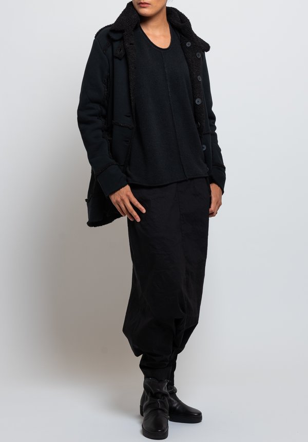 Rundholz Black Label Oversized A-Line Sweater in Black	