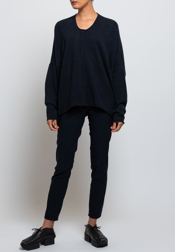 Rundholz Black Label Oversized Sweater in Dark Blue	