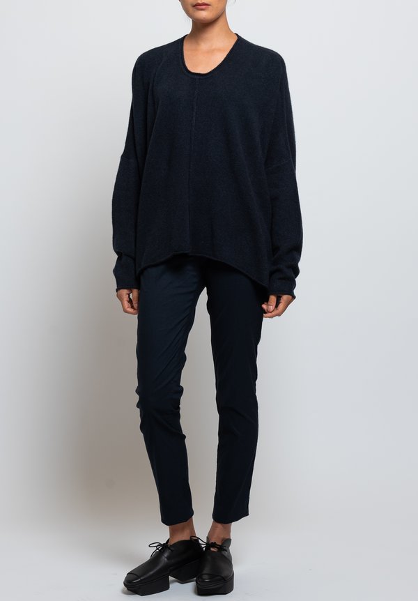 Rundholz Black Label Oversized Sweater in Dark Blue	
