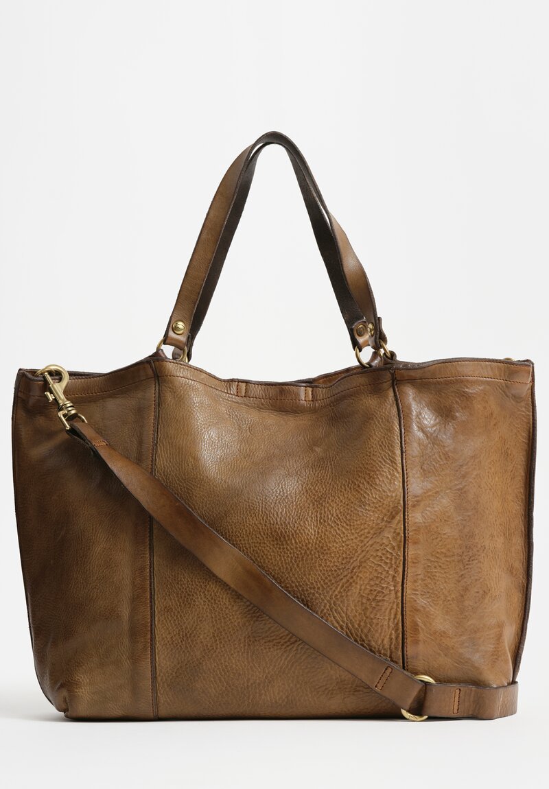 Campomaggi Large Rectangle Shopping Bag in Military