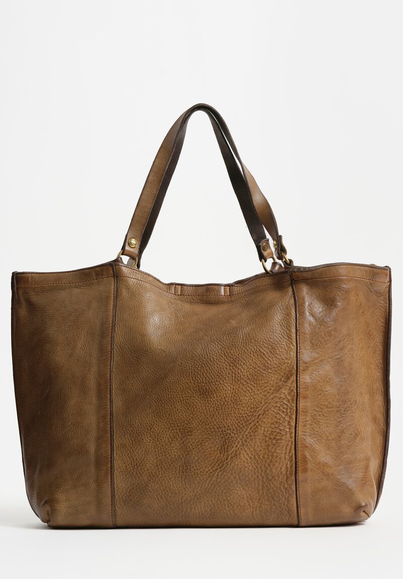 Campomaggi Large Rectangle Shopping Bag in Military