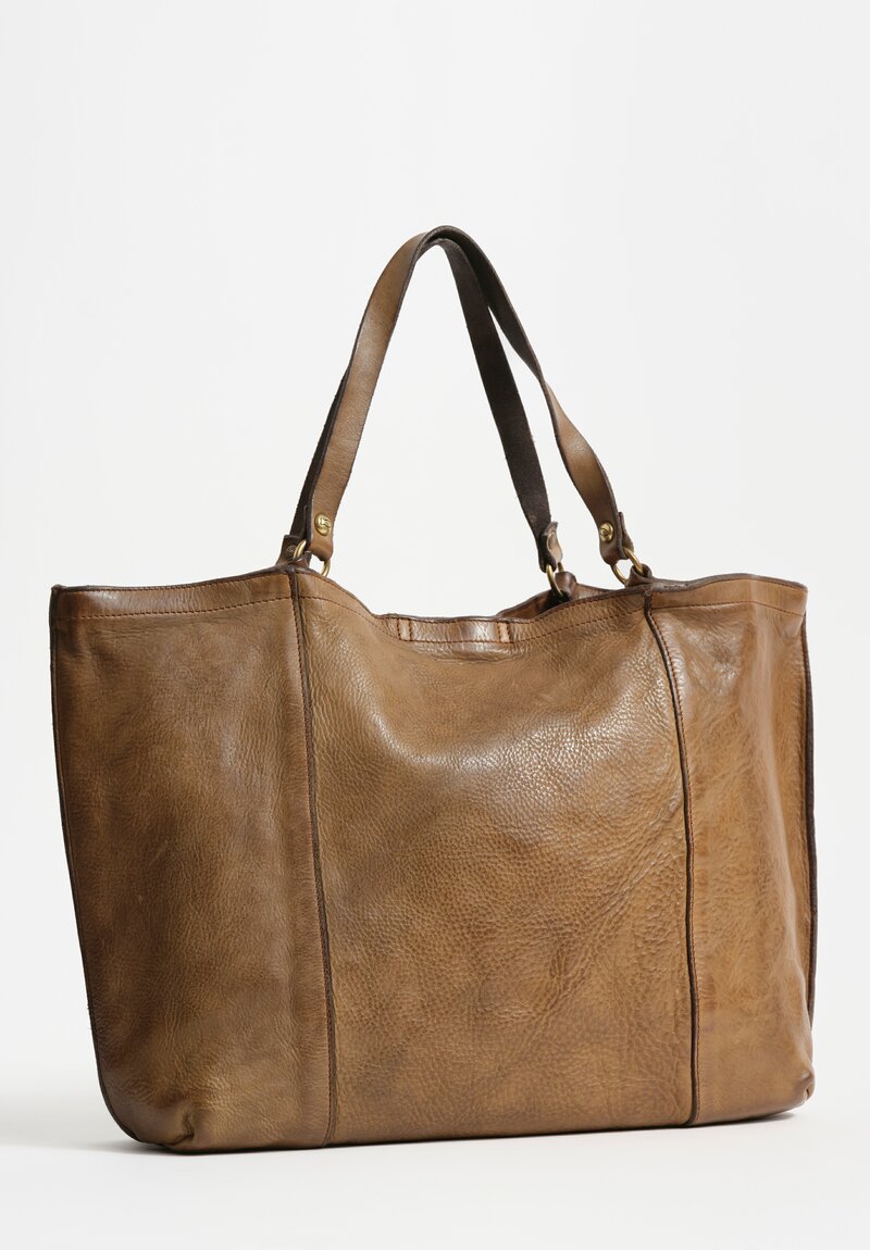 Campomaggi Large Rectangle Shopping Bag in Military